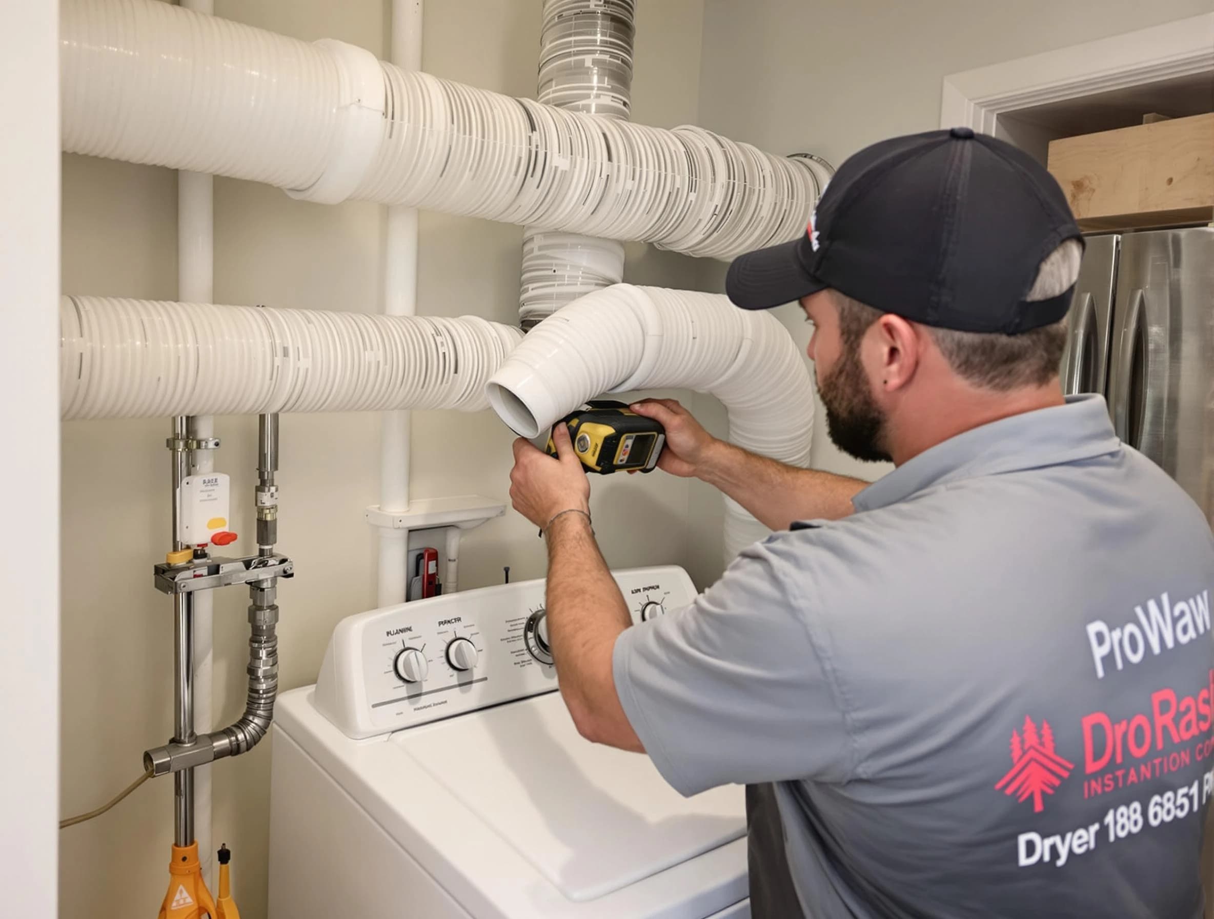Professional dryer vent hose installation by Marshfield Dryer Vent Cleaning in Marshfield