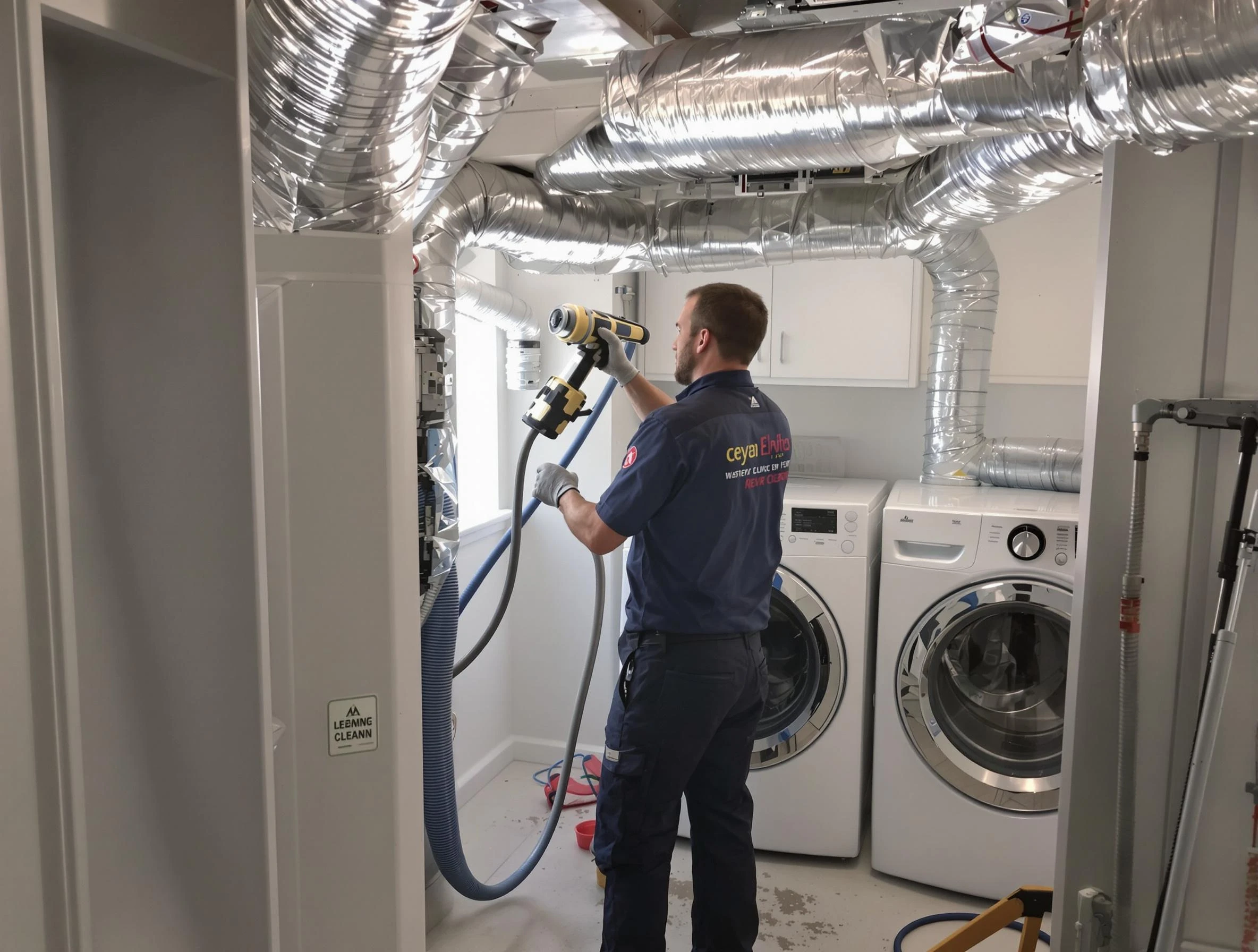 Marshfield Dryer Vent Cleaning specialist using advanced equipment for thorough duct cleaning in Marshfield